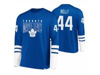 Men Toronto Maple Leafs Morgan Rielly #44 Tri-Blend Blue-White Jersey