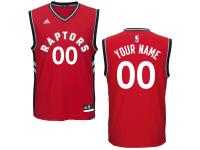 Men Toronto Raptors adidas Custom Replica Road Jersey - Red