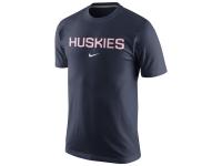 Men UConn Huskies College Nike Wordmark T-Shirt - Navy Blue