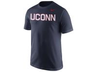 Men UConn Huskies Nike Wordmark T-Shirt - Navy Blue