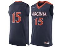 Men Virginia Cavaliers #15 Nike Replica Jersey - Navy