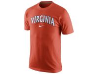 Men Virginia Cavaliers College Nike Wordmark T-Shirt - Orange