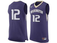 Men Washington Huskies #12 Nike Replica Jersey - Purple