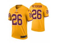 Men Washington Redskins #26 Adrian Peterson Gold Color Rush Legend Jersey