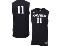 Men Xavier Musketeers #11 Nike Replica Jersey C Black