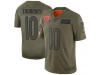 Men's #10 Limited Mitchell Trubisky Camo Football Jersey Chicago Bears 2019 Salute to Service