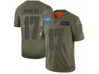 Men's #17 Limited Philip Rivers Camo Football Jersey Los Angeles Chargers 2019 Salute to Service