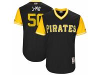 Men's 2017 Little League World Series Pittsburgh Pirates #50 Jameson Taillon J-Mo Black Jersey