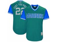Men's 2017 Little League World Series Seattle Mariners #22 Robinson Cano Dont You Know Aqua Jersey