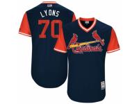 Men's 2017 Little League World Series St. Louis Cardinals #70 Tyler Lyons Lyons Navy Jersey