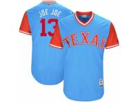 Men's 2017 Little League World Series Texas Rangers #13 Joey Gallo Joe Joe Light Blue Jersey