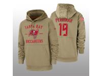 Men's 2019 Salute to Service Breshad Perriman Buccaneers Tan Sideline Therma Hoodie Tampa Bay Buccaneers