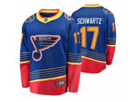 Men's 2020 NHL All-Star Blues Jaden Schwartz Blue Retro Premier Breakaway Jersey