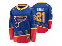 Men's 2020 NHL All-Star Blues Tyler Bozak Blue Retro Premier Breakaway Jersey