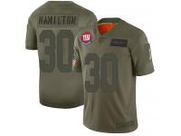Men's #30 Limited Antonio Hamilton Camo Football Jersey New York Giants 2019 Salute to Service