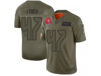 Men's #47 Limited John Lynch Camo Football Jersey Tampa Bay Buccaneers 2019 Salute to Service