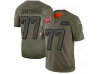 Men's #77 Limited James Carpenter Camo Football Jersey Atlanta Falcons 2019 Salute to Service
