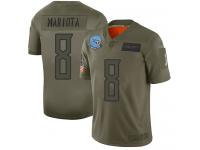 Men's #8 Limited Marcus Mariota Camo Football Jersey Tennessee Titans 2019 Salute to Service