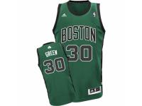 Men's Adidas Boston Celtics #30 Gerald Green Swingman Green (Black No.) Alternate NBA Jersey
