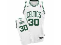Men's Adidas Boston Celtics #30 Gerald Green Swingman White Home NBA Jersey