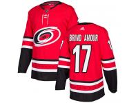 Men's Adidas Carolina Hurricanes #17 Rod Brind'Amour Red Home Authentic NHL Jersey