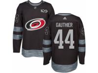 Men's Adidas Carolina Hurricanes #44 Julien Gauthier Premier Black 1917-2017 100th Anniversary NHL Jersey