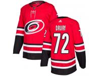 Men's Adidas Carolina Hurricanes #72 Jack Drury Red Home Authentic NHL Jersey