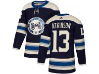Men's Adidas Columbus Blue Jackets #13 Cam Atkinson Navy Blue Alternate Authentic NHL Jersey