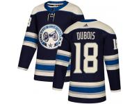Men's Adidas Columbus Blue Jackets #18 Pierre-Luc Dubois Navy Blue Alternate Authentic NHL Jersey