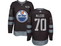 Men's Adidas Edmonton Oilers #70 Ryan McLeod Black Authentic 1917-2017 100th Anniversary NHL Jersey