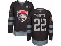 Men's Adidas Florida Panthers #22 Shawn Thornton Premier Black 1917-2017 100th Anniversary NHL Jersey