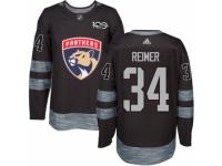 Men's Adidas Florida Panthers #34 James Reimer Premier Black 1917-2017 100th Anniversary NHL Jersey