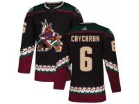 Men's Adidas Jakob Chychrun Authentic Black Alternate NHL Jersey Arizona Coyotes #6