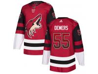 Men's Adidas Jason Demers Authentic Maroon NHL Jersey Arizona Coyotes #55 Drift Fashion