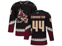 Men's Adidas Kevin Connauton Authentic Black Alternate NHL Jersey Arizona Coyotes #44
