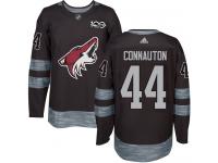 Men's Adidas Kevin Connauton Authentic Black NHL Jersey Arizona Coyotes #44 1917-2017 100th Anniversary
