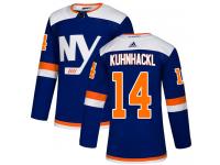 Men's Adidas New York Islanders #14 Tom Kuhnhackl Blue Alternate Authentic NHL Jersey