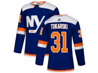 Men's Adidas New York Islanders #31 Dustin Tokarski Blue Alternate Authentic NHL Jersey