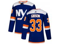 Men's Adidas New York Islanders #33 Christopher Gibson Blue Alternate Authentic NHL Jersey