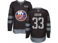 Men's Adidas New York Islanders #33 Christopher Gibson Premier Black 1917-2017 100th Anniversary NHL Jersey