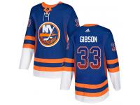 Men's Adidas New York Islanders #33 Christopher Gibson Royal Blue Authentic Drift Fashion NHL Jersey