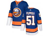 Men's Adidas New York Islanders #51 Valtteri Filppula Royal Blue Home Authentic NHL Jersey