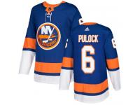 Men's Adidas New York Islanders #6 Ryan Pulock Royal Blue Home Authentic NHL Jersey