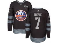 Men's Adidas New York Islanders #7 Jordan Eberle Black Authentic 1917-2017 100th Anniversary NHL Jersey