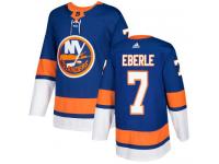 Men's Adidas New York Islanders #7 Jordan Eberle Royal Blue Home Authentic NHL Jersey