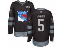 Men's Adidas New York Rangers #5 Dan Girardi Premier Black 1917-2017 100th Anniversary NHL Jersey