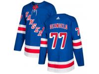 Men's Adidas New York Rangers #77 Anthony DeAngelo Royal Blue Home Authentic NHL Jersey