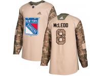 Men's Adidas New York Rangers #8 Cody McLeod Camo Authentic Veterans Day Practice NHL Jersey