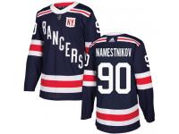 Men's Adidas New York Rangers #90 Vladislav Namestnikov Navy Blue Authentic 2018 Winter Classic NHL Jersey