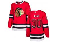 Men's Adidas NHL Chicago Blackhawks #30 Cam Ward Authentic Jersey Red Drift Fashion Adidas